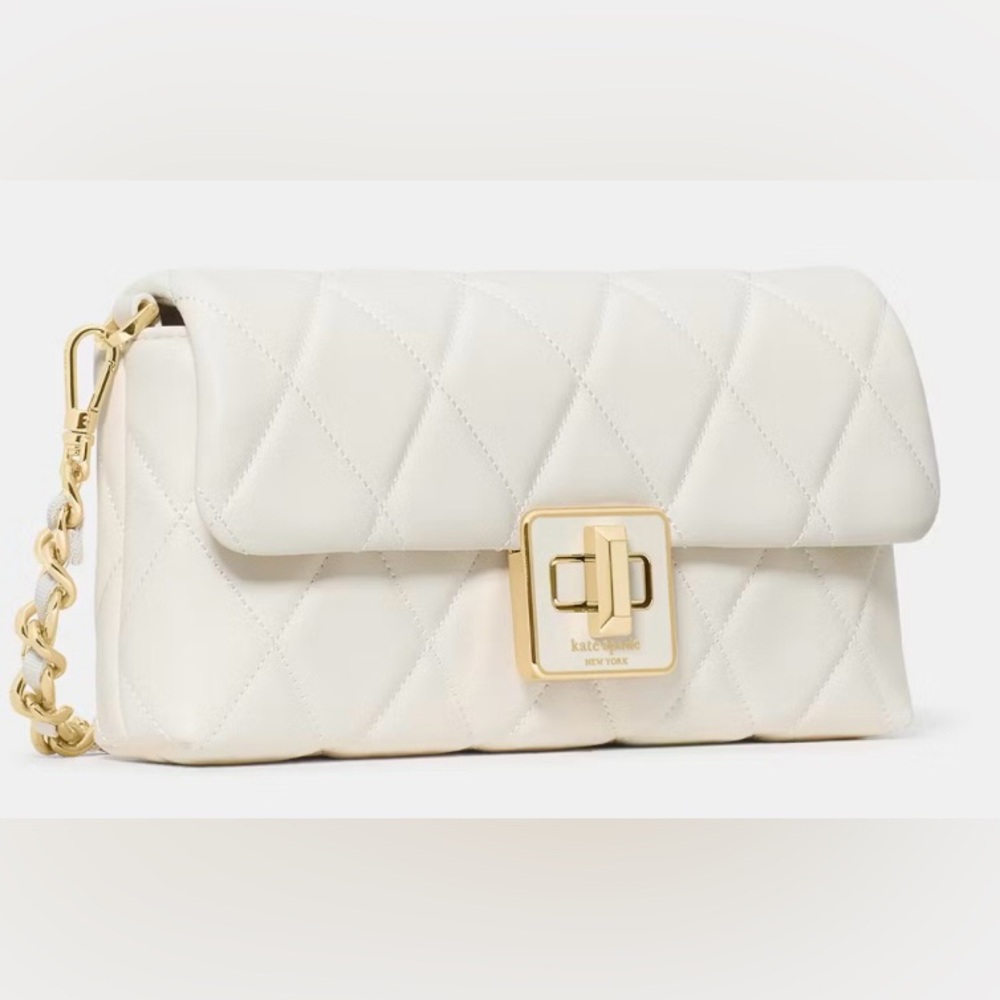 Kate Spade Quilted Crossbody with Gold Accent